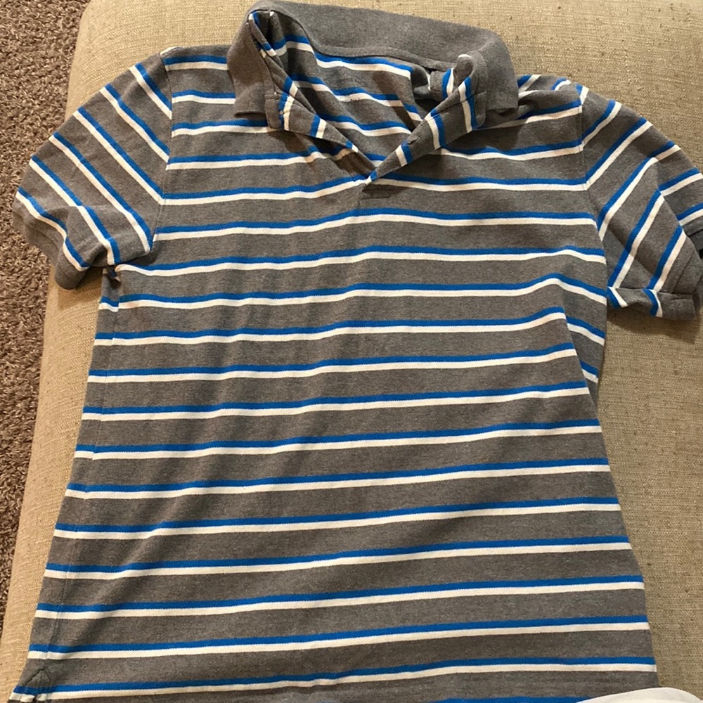 Grey Blue Polo Shirt